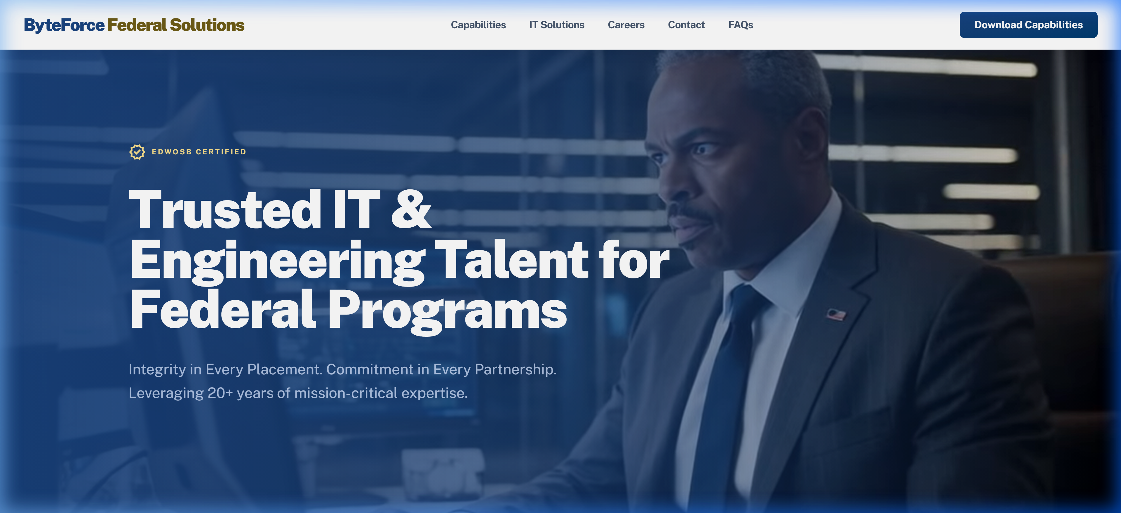 ByteForce Federal Solutions Website Preview