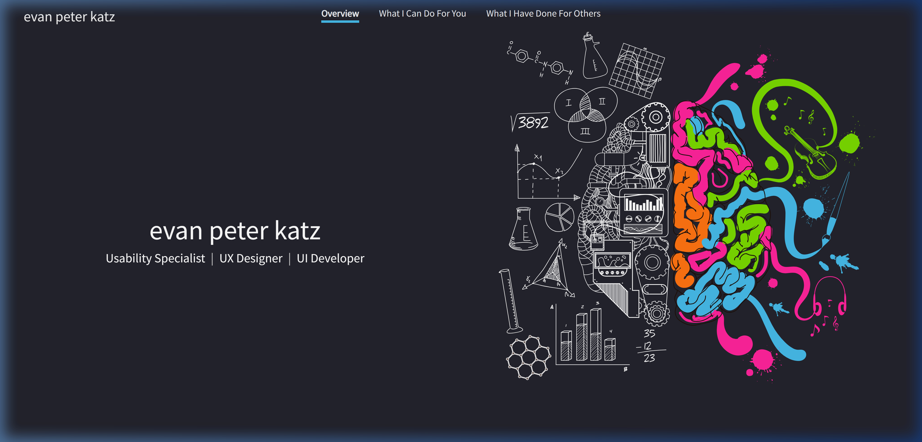 Evan Peter Katz Website Preview